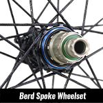 full custom handbuilt mtb berd spoke wheelset